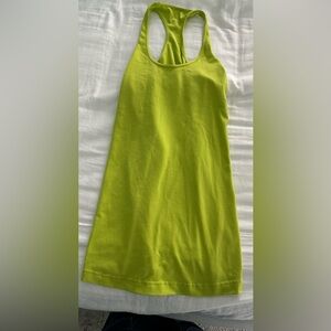 Size 10 tank in lemon lime, Lululemon